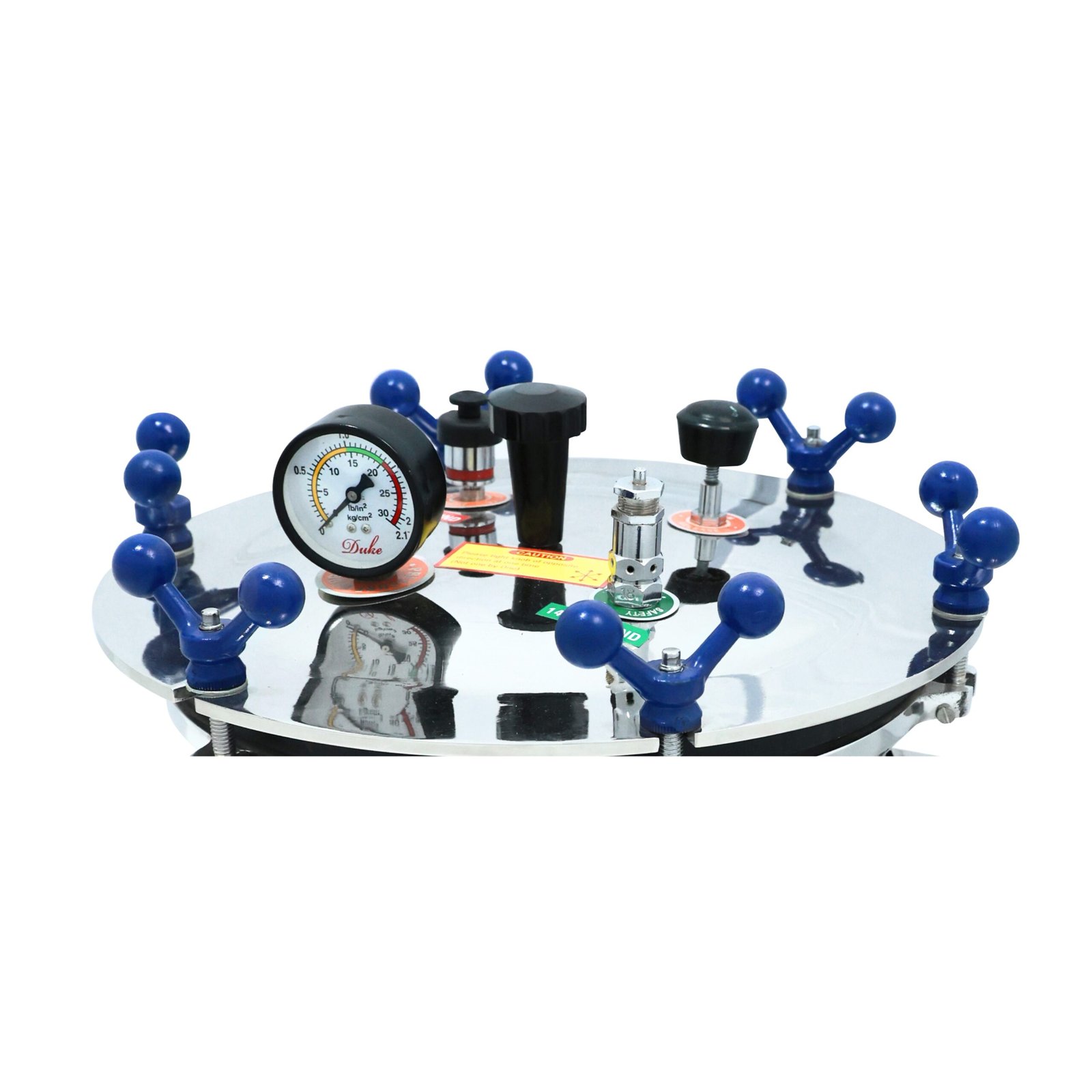 Six Wing Nut Knob Type Stainless Steel Portable Autoclave – 23 Litre | Model UVW:132(B) - Image 3