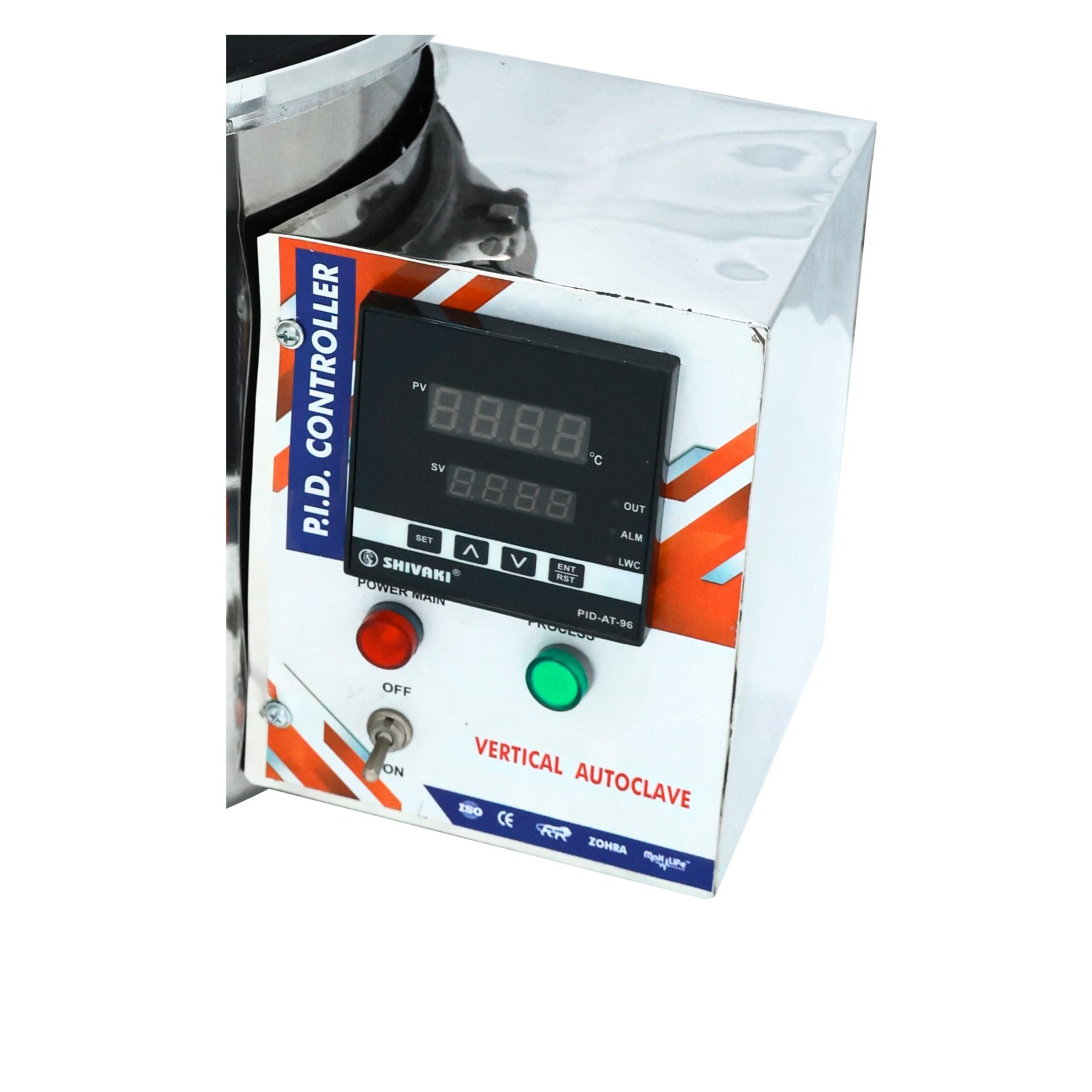 Six Wing Nut Knob Type Stainless Steel Portable Autoclave – 23 Litre | Model UVW:132(B) - Image 4