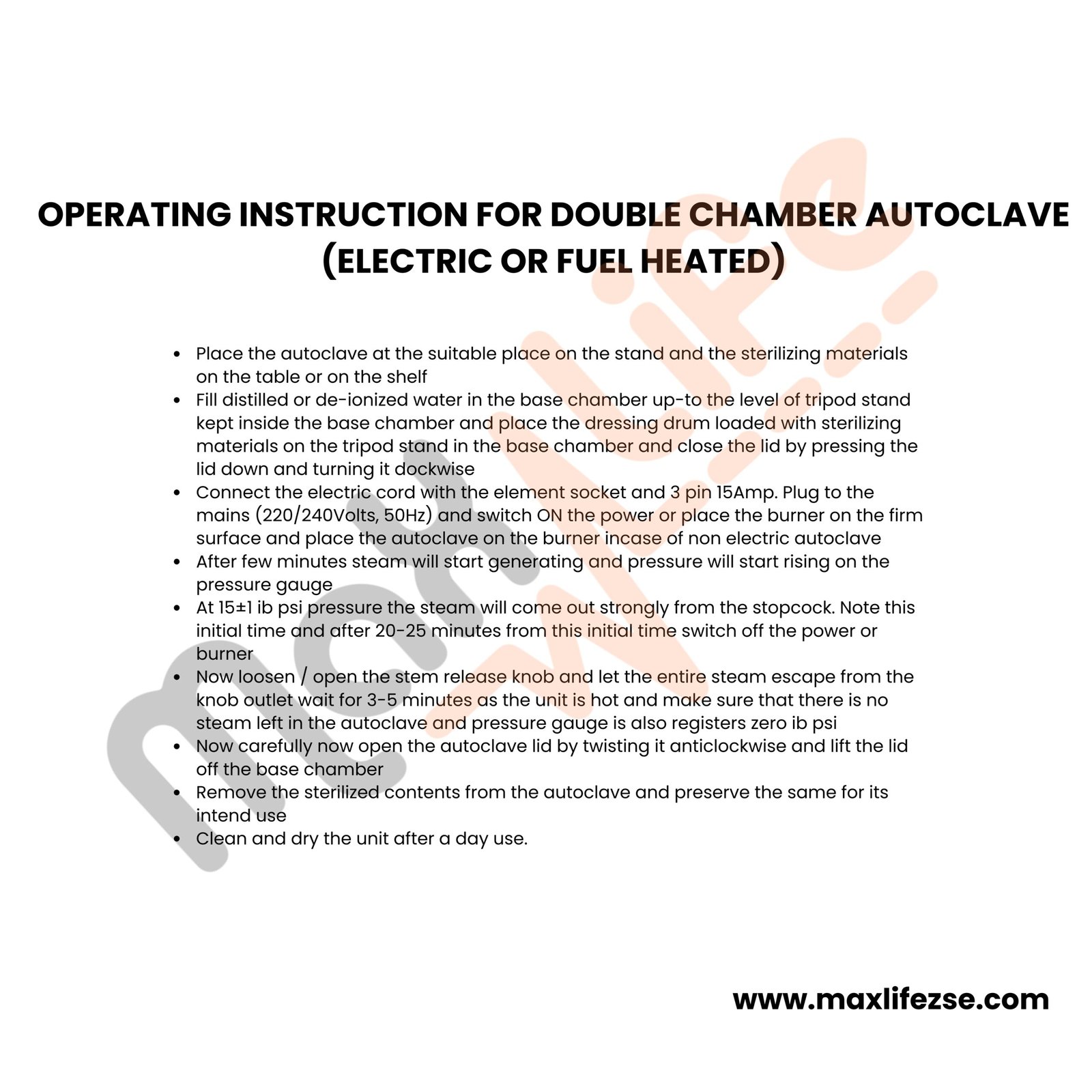 Double Chamber Knob Type Vertical Autoclave - Image 9